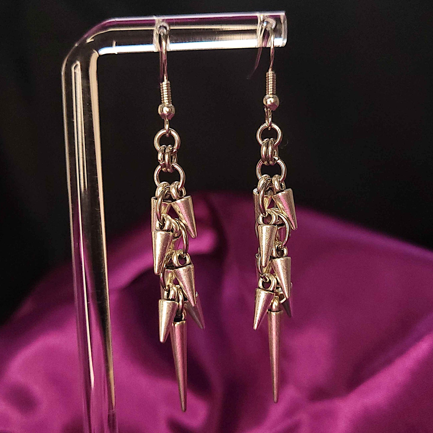 Spike waterfall earrings