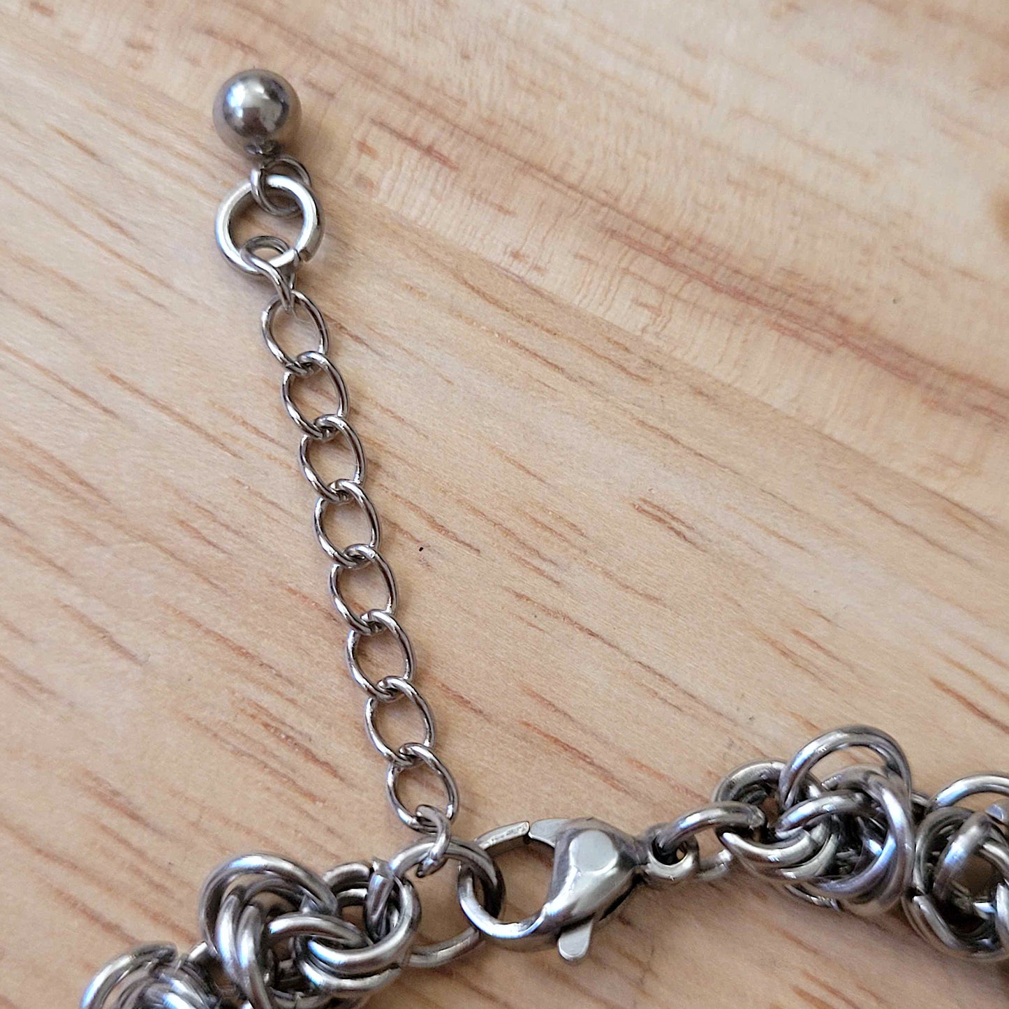 Criss-cross barrel weave bracelet