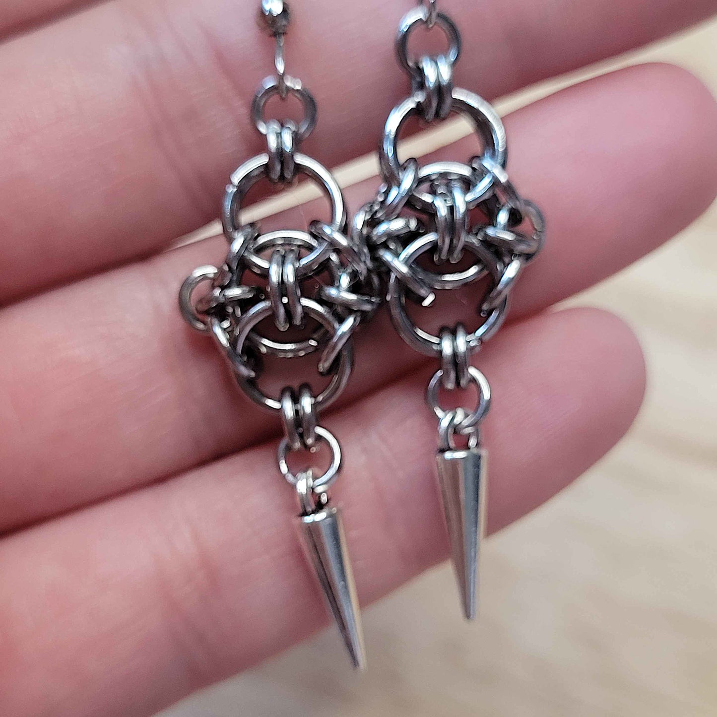 New dawn spike earrings