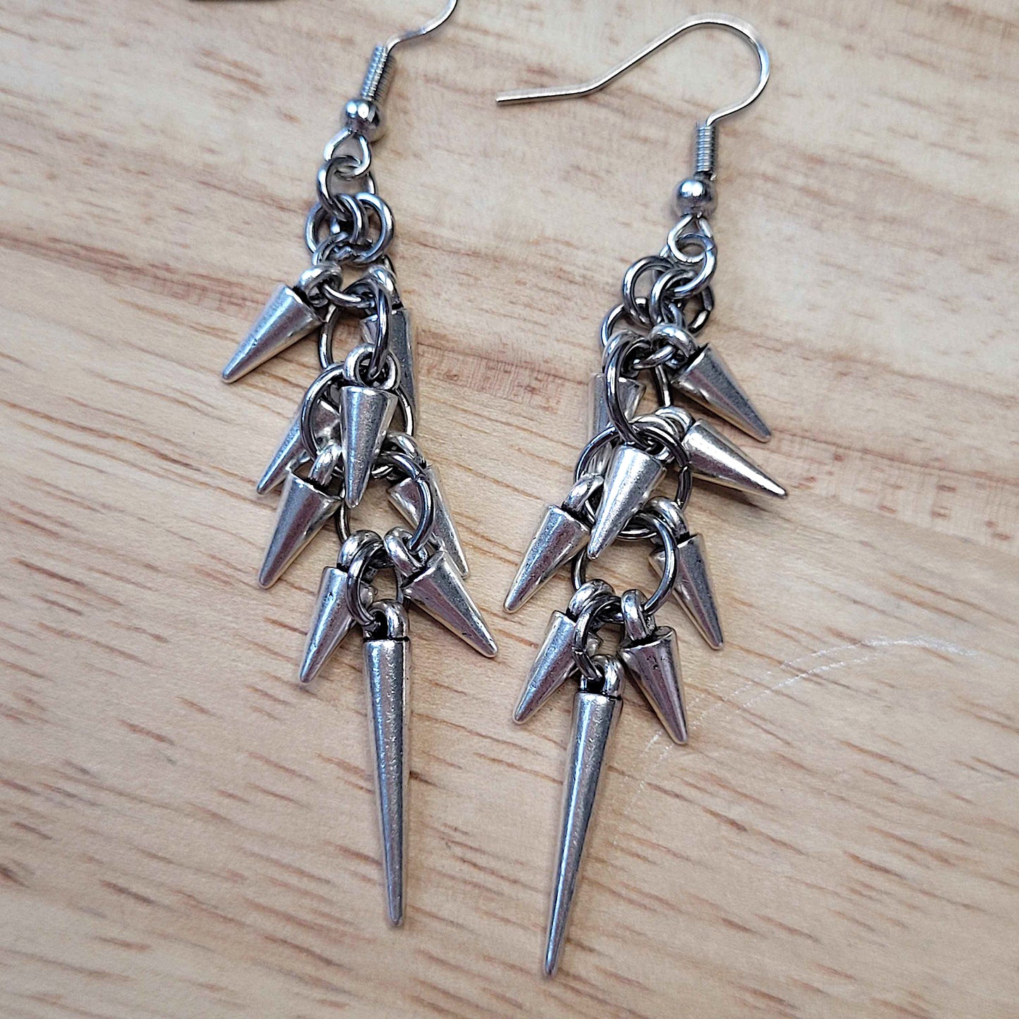 Spike waterfall earrings