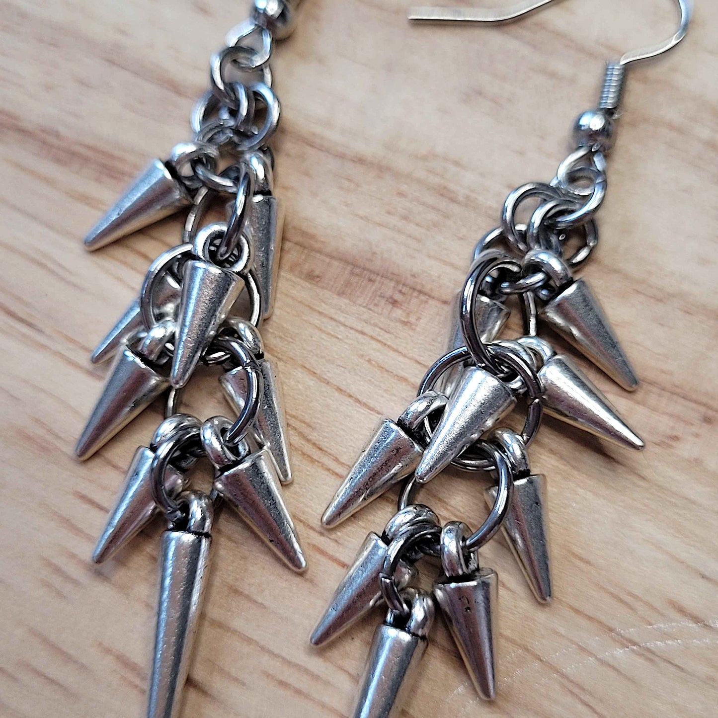 Spike waterfall earrings